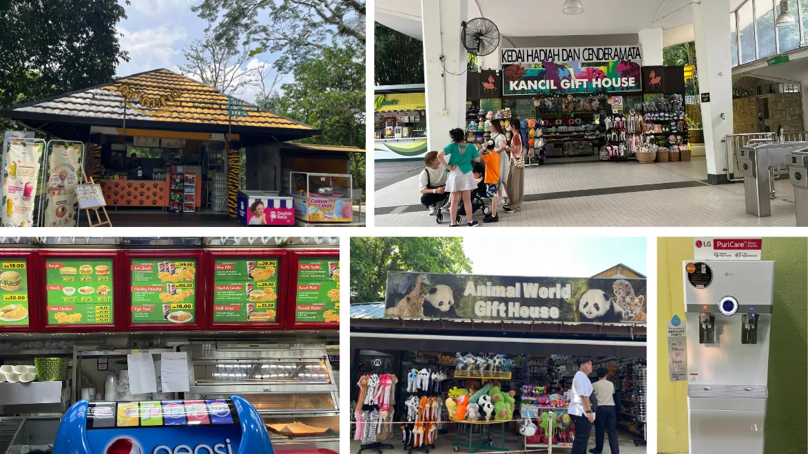 Image of few amenities in Zoo Negara